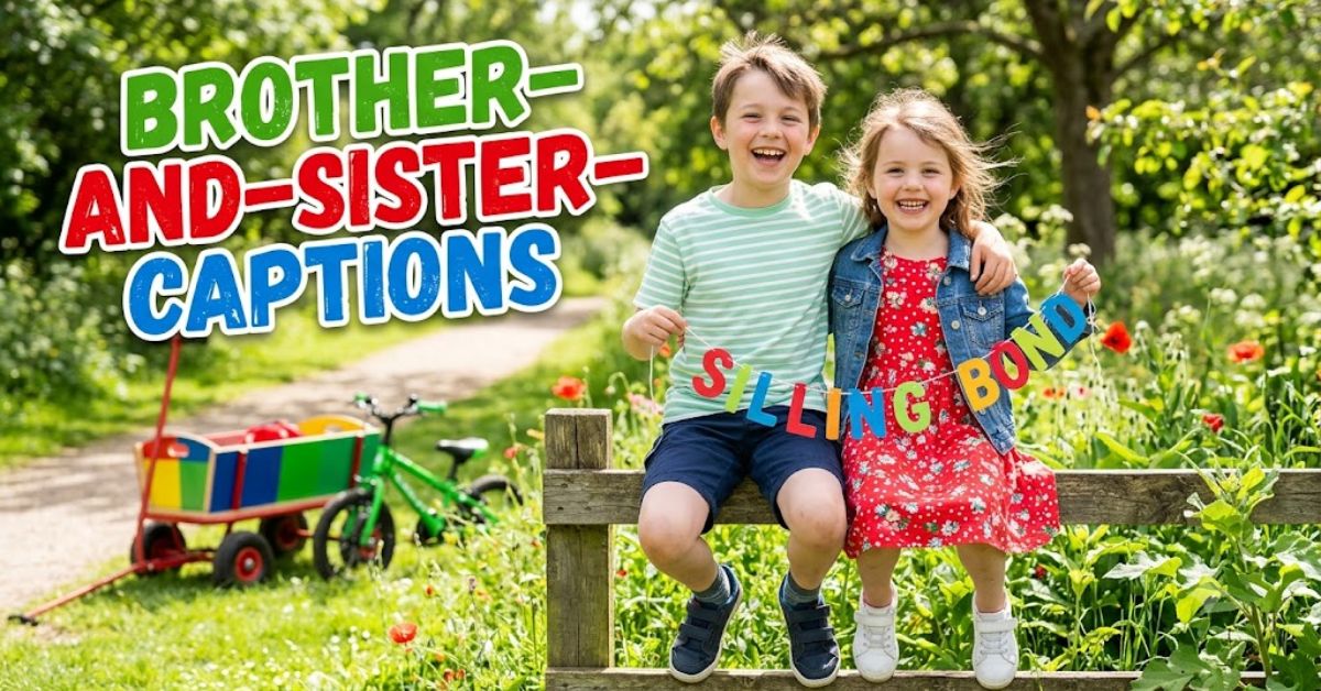 Brother and Sister Captions