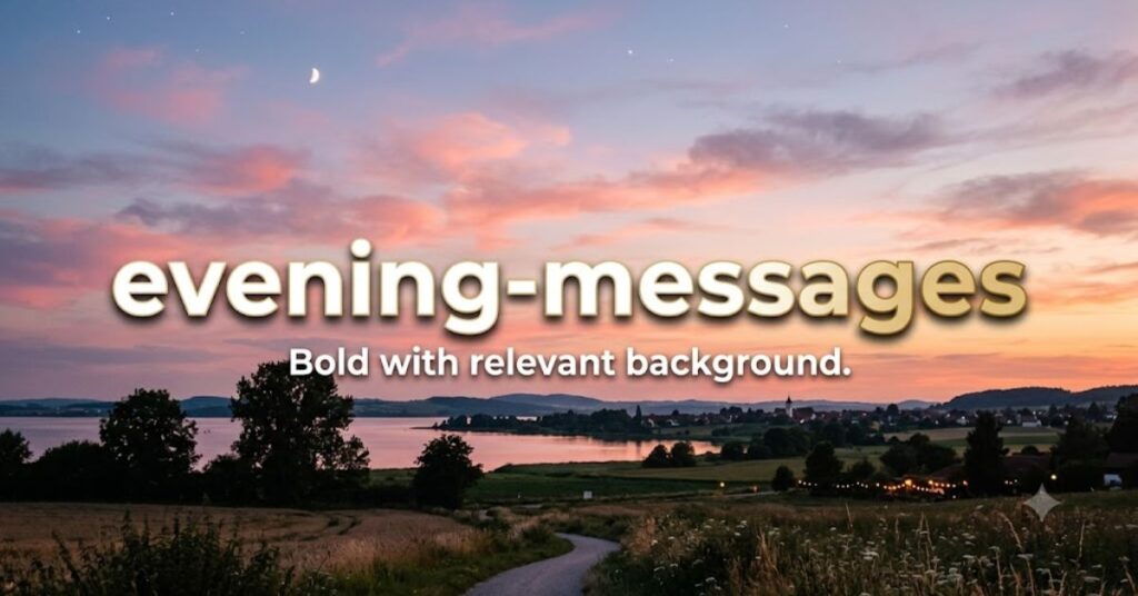 
evening-messages