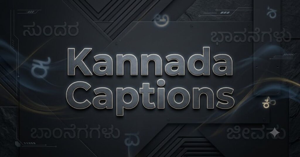 Kannada Captions