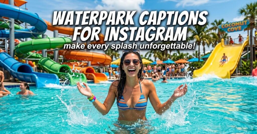 waterpark captions
